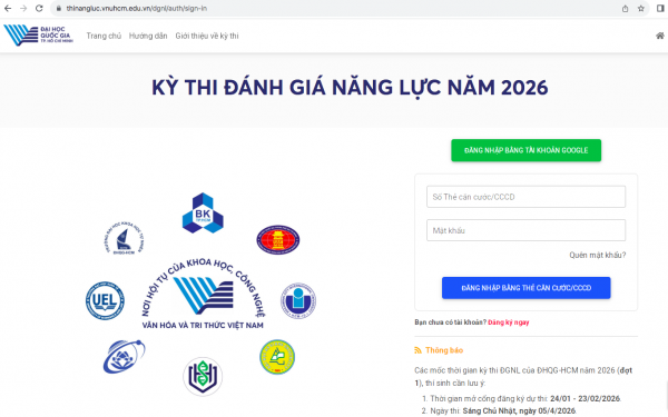Xem điểm thi đánh giá năng lực ĐH Quốc gia TP.HCM ở đâu? Xem điểm thi đánh giá năng lực ĐH Quốc gia TP.HCM ở đâu?