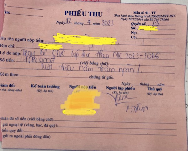 Yêu cầu công khai các khoản thu lên hệ thống: Bỏ khái niệm quỹ lớp, quỹ trường