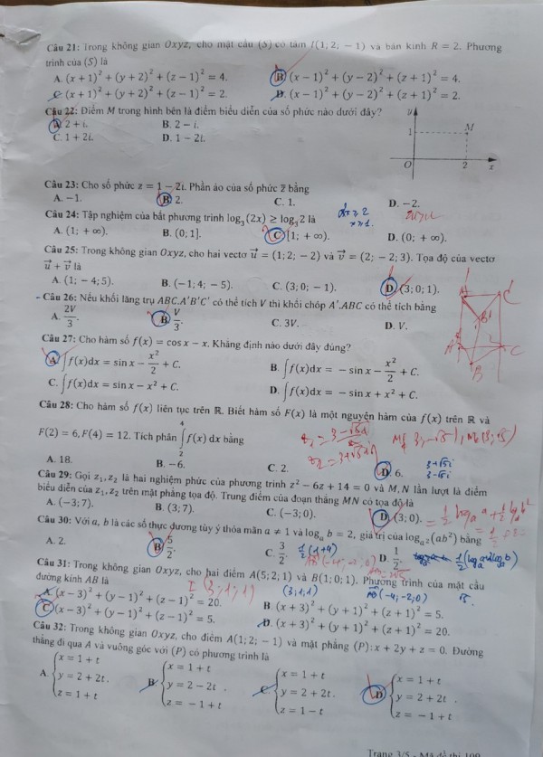Đề toán năm nay khó hơn đề thi minh họa và đề thi năm ngoái