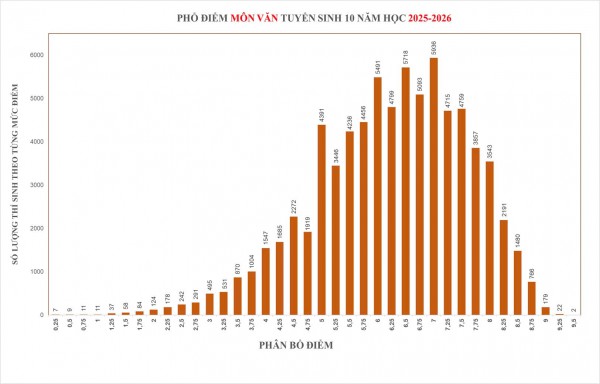 Điểm thi lớp 10 của TP.HCM: Môn ngữ văn có 2 thí sinh đạt 9,5 điểm Điểm thi lớp 10 của TP.HCM: Môn ngữ văn có 2 thí sinh đạt 9,5 điểm