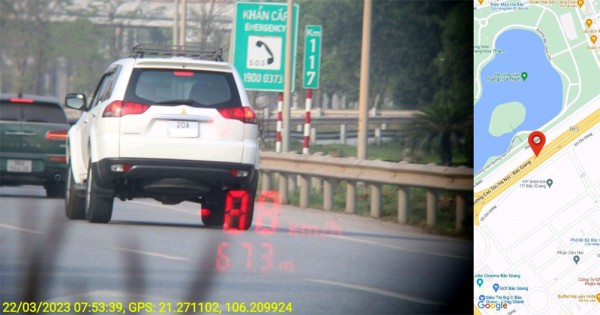 Bắc Giang: 3 tháng đầu năm 2023 xử phạt 584 trường hợp vi phạm quy định về tốc độ