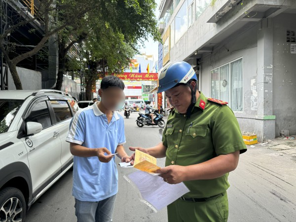 CSGT CAQ.Gò Vấp tuần tra phát hiện, xử lý nhiều trường hợp vi phạm giao thông