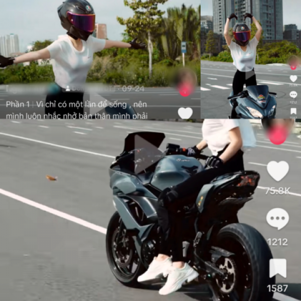 CSGT lập biên bản vi phạm nhiều lỗi đối với Ngọc Trinh, tạm giữ 2 xe môtô phân khối lớn