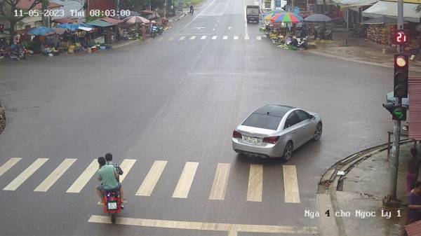 Công an huyện Tân Yên(Bắc Giang) phạt “nguội” 14 trường hợp vi phạm ATGT