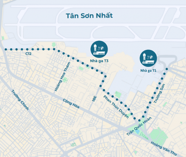 Hướng dẫn lưu thông ra vào nhà ga T3 mới Cảng hàng không quốc tế Tân Sơn Nhất