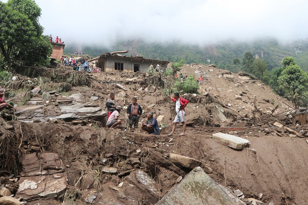 Nepal: Lũ quét và lở đất khiến nhiều người mất tích