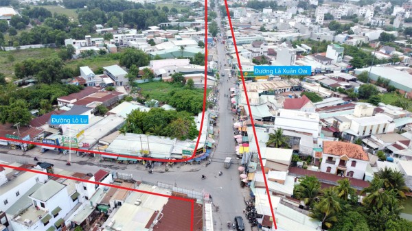 Toàn cảnh dự án mở rộng đường Lã Xuân Oai(TP Thủ Đức), đoạn từ đường Lò Lu - Nguyễn Duy Trinh