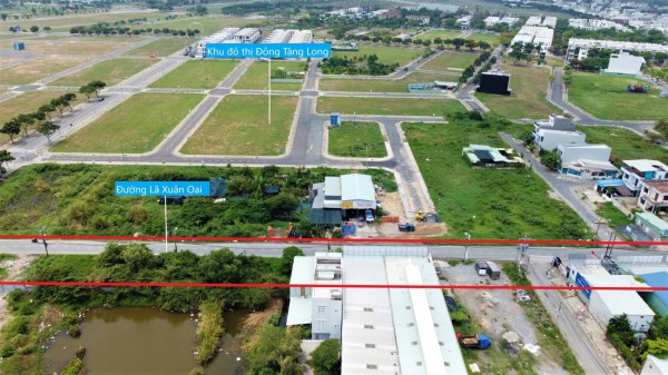 Toàn cảnh dự án mở rộng đường Lã Xuân Oai(TP Thủ Đức), đoạn từ đường Lò Lu - Nguyễn Duy Trinh