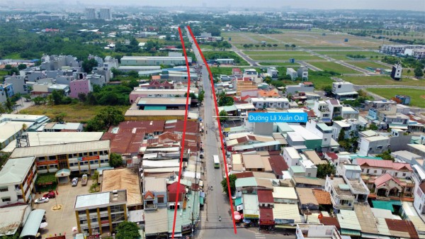 Toàn cảnh dự án mở rộng đường Lã Xuân Oai(TP Thủ Đức), đoạn từ đường Lò Lu - Nguyễn Duy Trinh