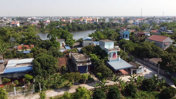 Toàn cảnh vị trí quy hoạch xây cầu vượt sông Châu Giang nối Nam Định - Hà Nam