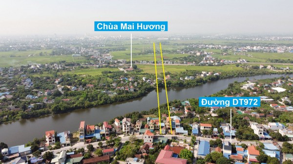 Toàn cảnh vị trí quy hoạch xây cầu vượt sông Châu Giang nối Nam Định - Hà Nam
