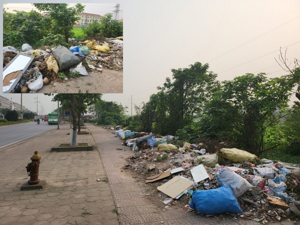 Hà Nội: Rác thải bừa bãi trên tuyến phố Phúc La