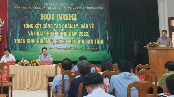 Kon Tum tổng kết công tác quản lý, bảo vệ và phát triển rừng năm 2022