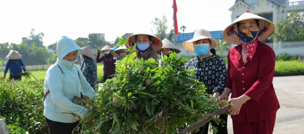 Ninh Bình: Hội Phụ nữ Yên Mô ra quân hưởng ứng Ngày Môi trường thế giới năm 2023