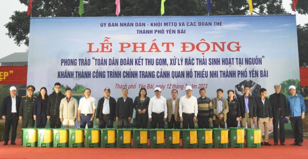 Yên Bái phát động phong trào “Toàn dân đoàn kết thu gom, xử lý rác thải sinh hoạt tại nguồn”