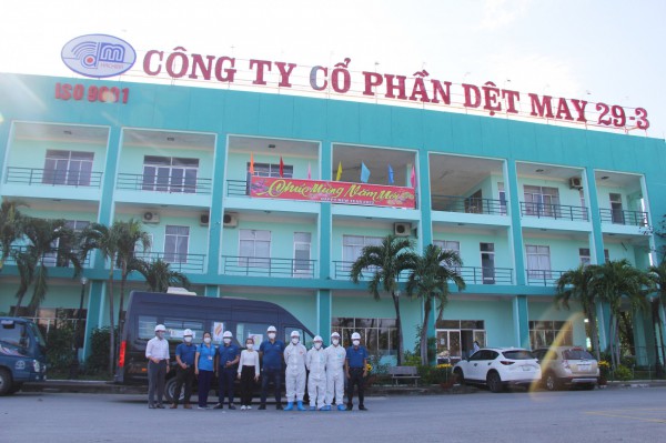 Đà Nẵng: Cty CPDệt may 29-3 chung tay bảo vệ môi trường, phòng dịch Covid-19 cho công nhân