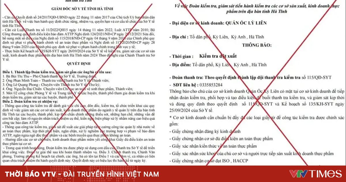 Cảnh báo thủ đoạn giả danh các đoàn thanh tra, kiểm tra an toàn thực phẩm