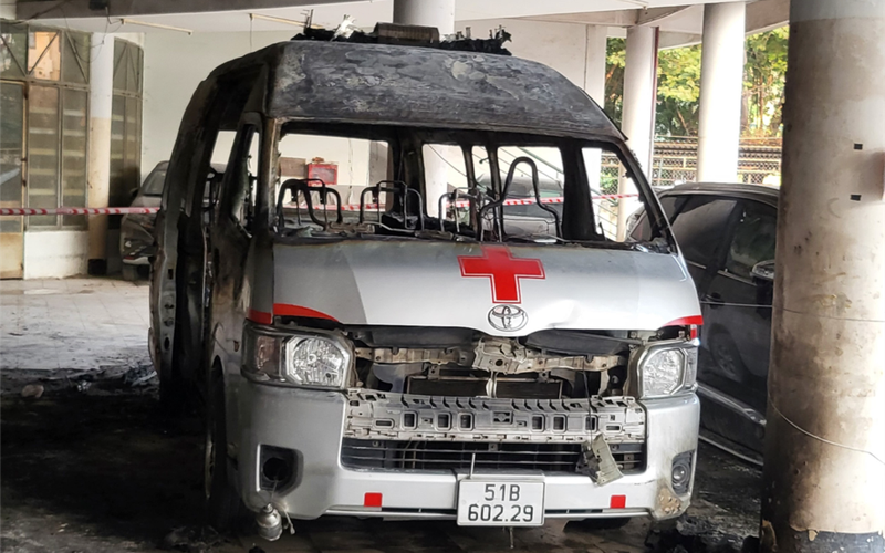 Sở Y tế TP. Hồ Chí Minh làm rõ thông tin phản ánh "cháy xe cấp cứu ở Quận 10"