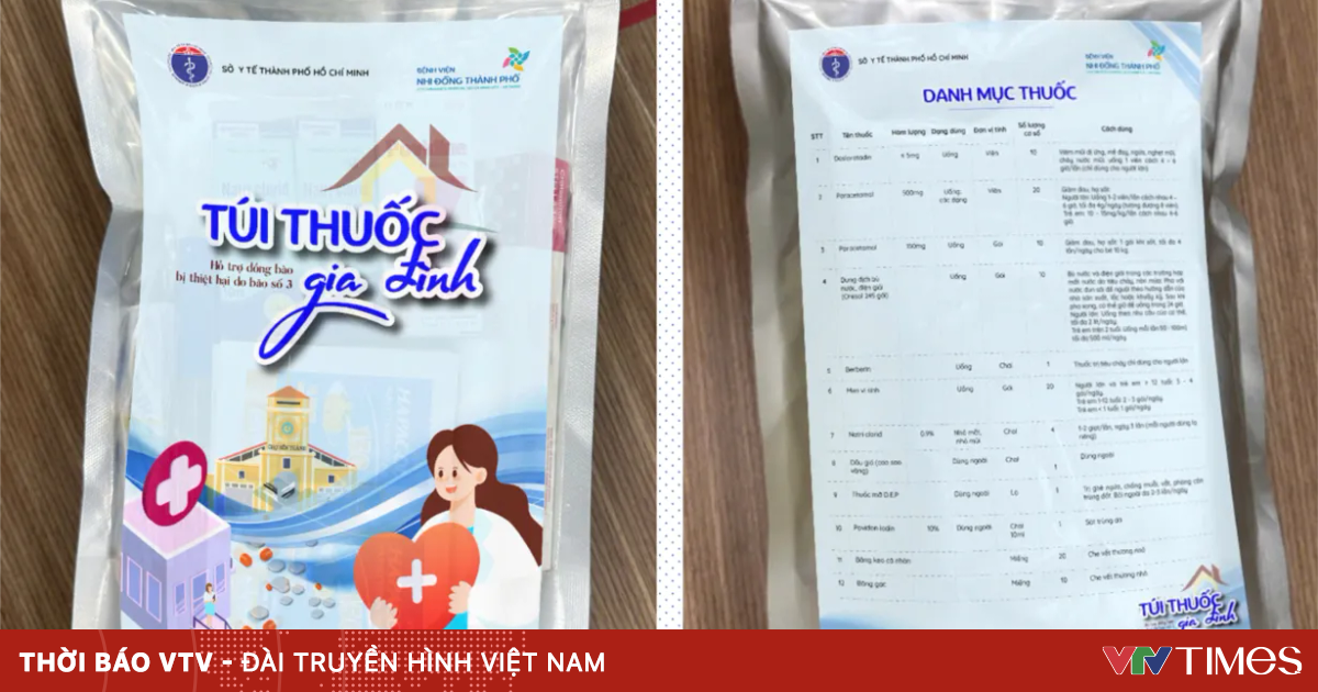 TP Hồ Chí Minh gửi 30.000 “Túi thuốc gia đình” hỗ trợ đồng bào chịu ảnh hưởng bão số 3