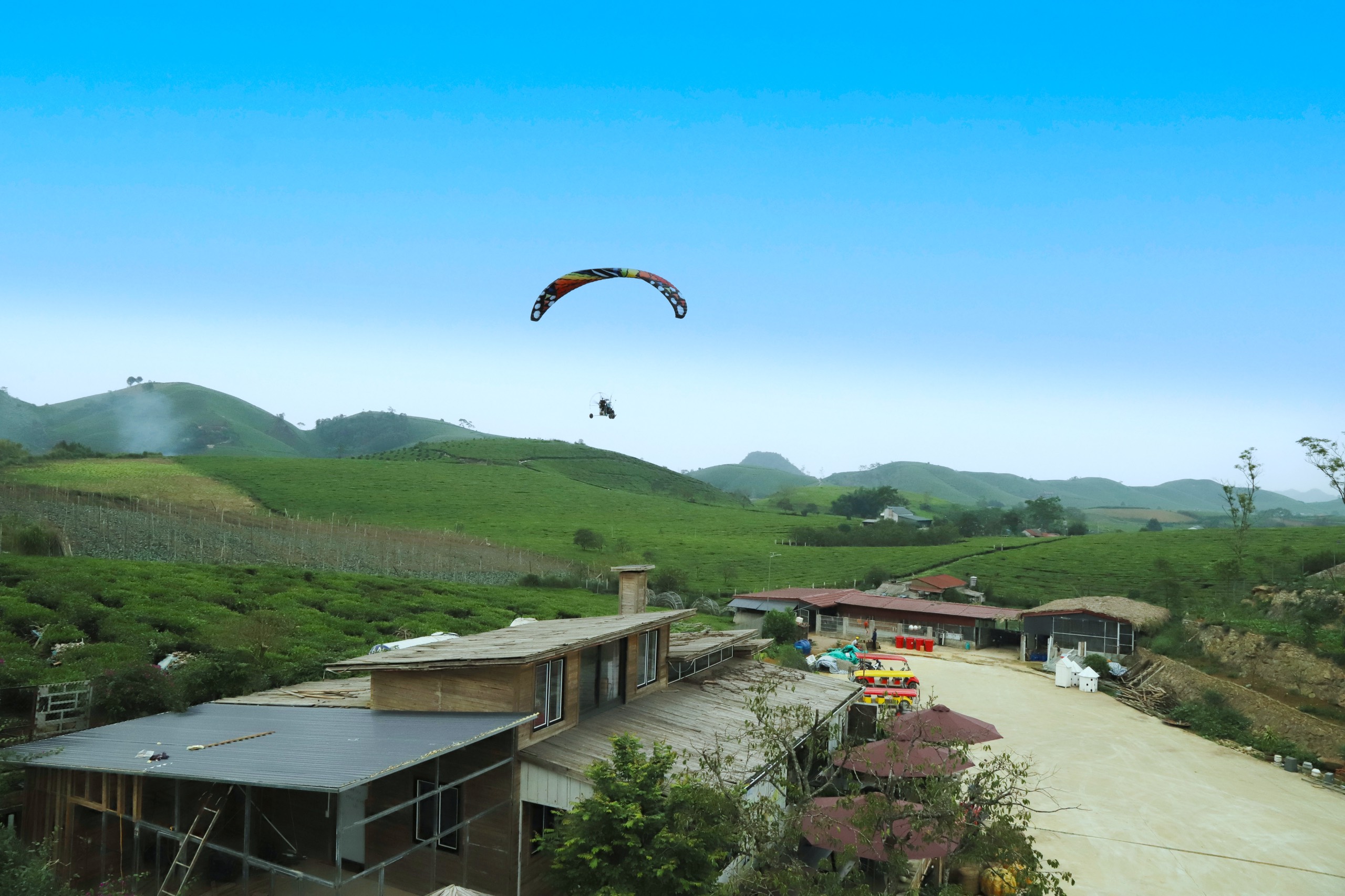 Bay trên thảo nguyên xanh Bay trên thảo nguyên xanh