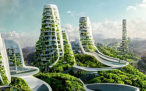 Choáng ngợp với những tòa nhà cao tầng được thiết kế bởi AI trong tương lai