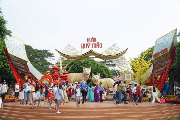 Mê mẫn với gia đình mèo vàng nghinh xuân ở Vũng Tàu