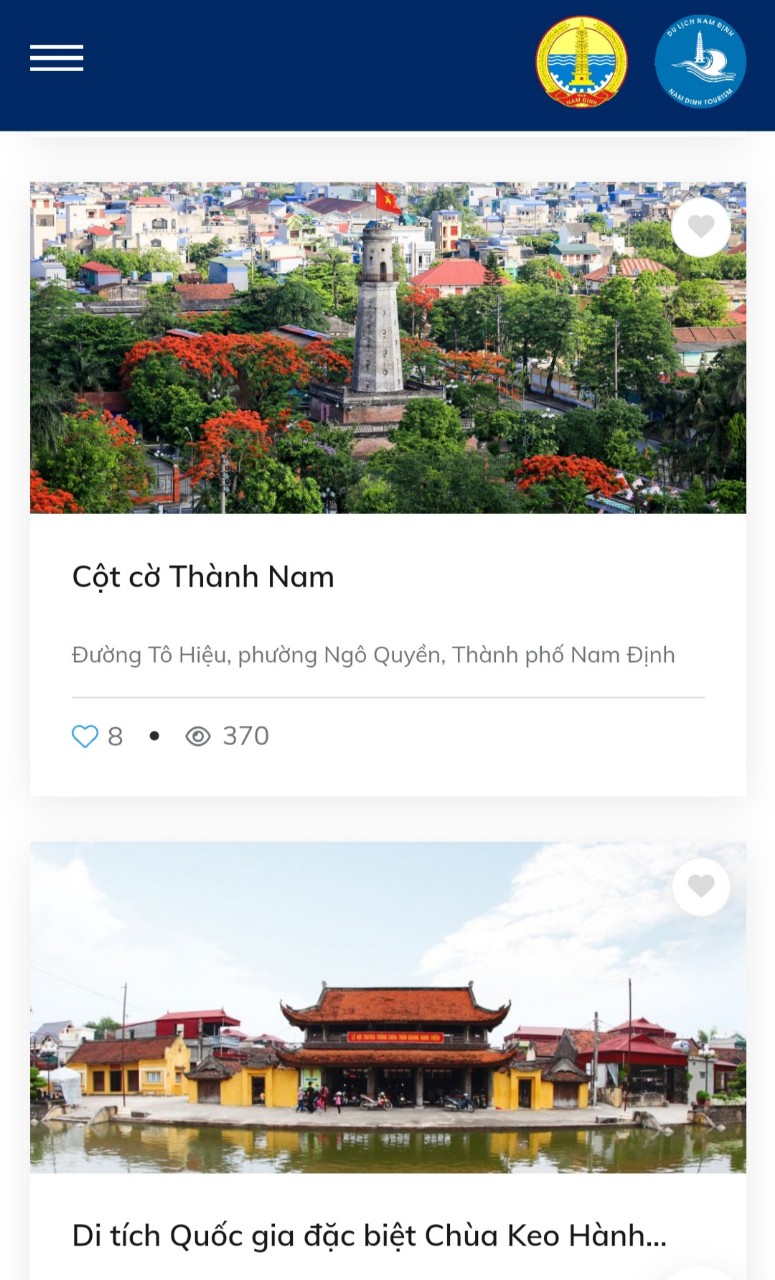 Nam Định chính thức đưa cổng thông tin khám phá du lịch vào phục vụ du khách