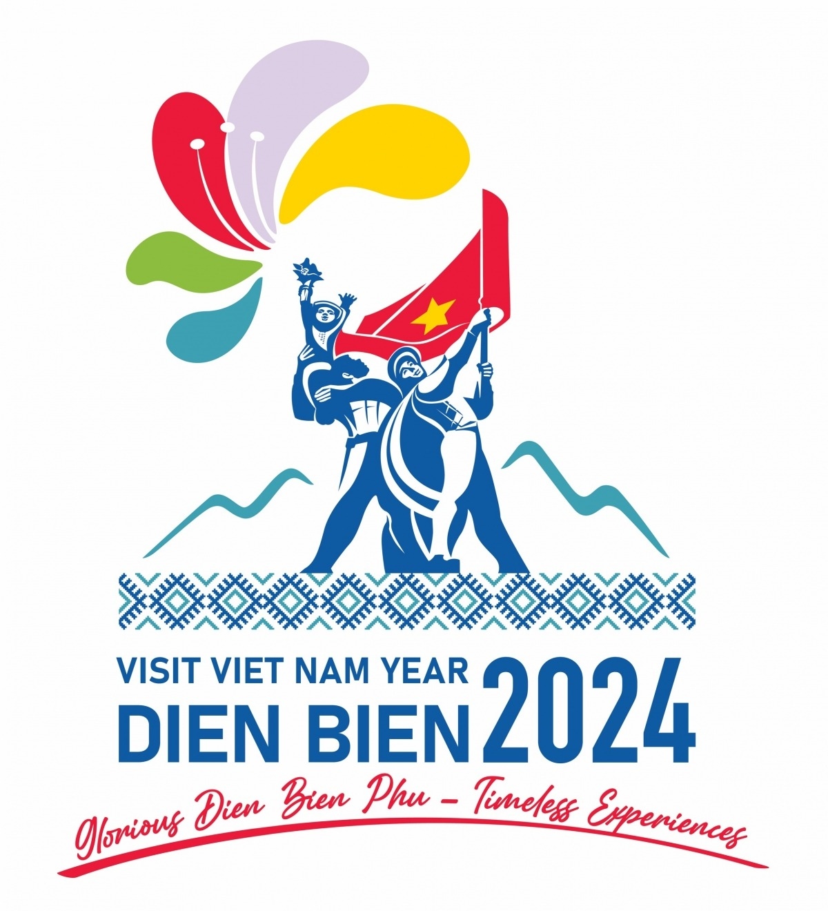 Ấn tượng bộ nhận diện thương hiệu Năm Du lịch quốc gia - Điện Biên 2024