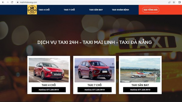 Đà Nẵng: Ngăn chặn các trang web mạo danh thương hiệu taxi