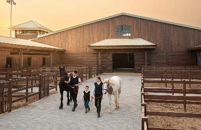 Du khách hào hứng khám phá bộ môn mã thuật tại Vinpearl Horse Academy Vũ Yên