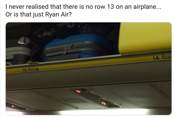 Vì sao nhiều hãng hàng không bỏ ghế 13, 14, 17?