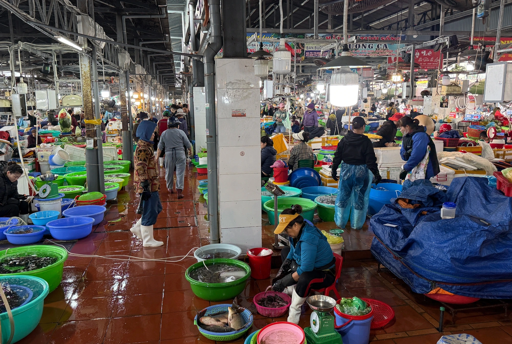 Chợ hải sản Hạ Long vắng vẻ ngày giáp tết Chợ hải sản Hạ Long vắng vẻ ngày giáp tết