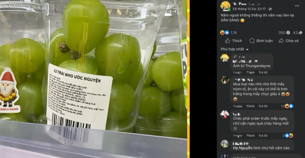 Giao thừa 2026: Trào lưu ăn '12 trái nho ước nguyện' bắt nguồn từ đâu?