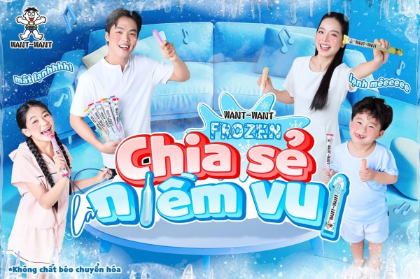 Kem ống Want Want Frozen - Lựa chọn hoàn hảo cho ngày hè oi ả Kem ống Want Want Frozen - Lựa chọn hoàn hảo cho ngày hè oi ả