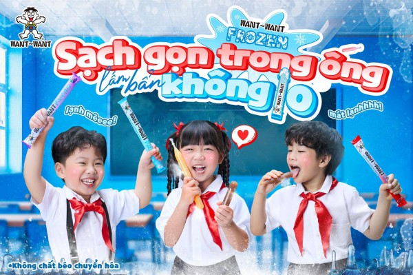 Kem ống Want Want Frozen - Lựa chọn hoàn hảo cho ngày hè oi ả Kem ống Want Want Frozen - Lựa chọn hoàn hảo cho ngày hè oi ả