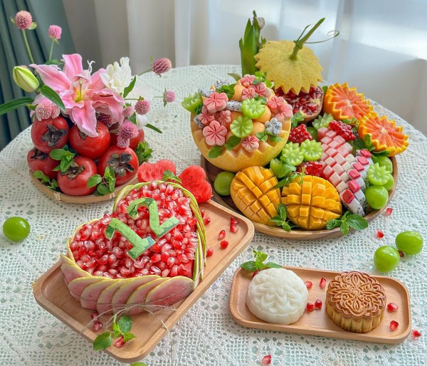 Mâm cỗ trung thu đẹp mê, mẹ đảm khiến dân mạng 'mắt tròn mắt dẹt' Mâm cỗ trung thu đẹp mê, mẹ đảm khiến dân mạng 'mắt tròn mắt dẹt'