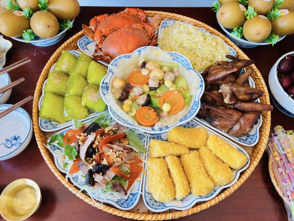 Mâm cúng Vu lan rằm tháng 7 âm lịch đẹp mắt: Chay thanh tịnh, mặn đủ đầy