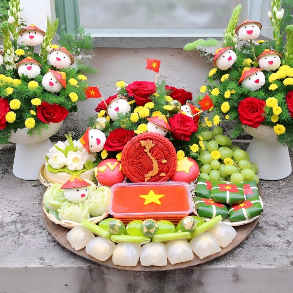 Mạng xã hội ngập tràn món ăn có hình cờ đỏ sao vàng: Hòa chung niềm vui từ gian bếp Mạng xã hội ngập tràn món ăn có hình cờ đỏ sao vàng: Hòa chung niềm vui từ gian bếp