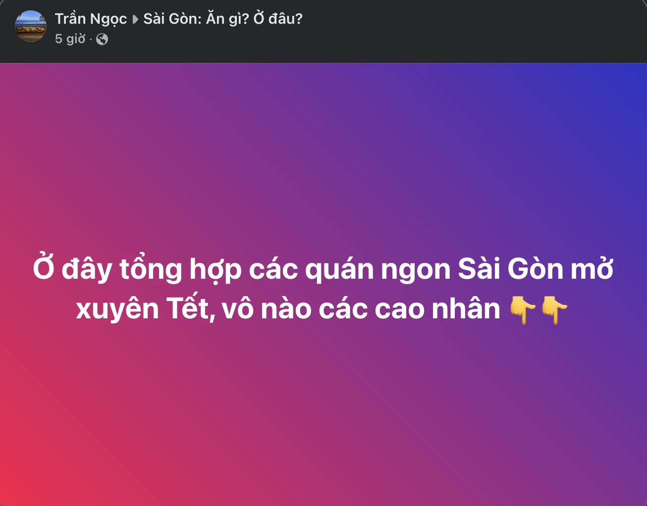 Quán nào ở TP.HCM bán xuyên Tết Ất Tỵ 2025, 'không phụ thu đồng nào'? Quán nào ở TP.HCM bán xuyên Tết Ất Tỵ 2025, 'không phụ thu đồng nào'?
