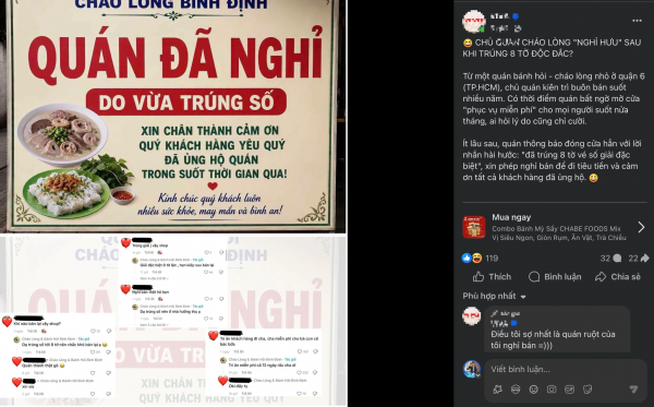 Thông báo 'quán nghỉ bán vì trúng số' gây xôn xao: Bạn có nghỉ việc nếu đổi đời? Thông báo 'quán nghỉ bán vì trúng số' gây xôn xao: Bạn có nghỉ việc nếu đổi đời?