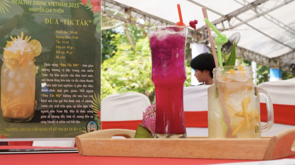 Độc đáo những thức uống 'xanh' xuất hiện ở lễ hội ẩm thực chay 2025 tại TP.HCM Độc đáo những thức uống 'xanh' xuất hiện ở lễ hội ẩm thực chay 2025 tại TP.HCM