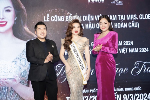 Cận cảnh vương miện ngọc trai của Mrs Globe Vietnam 2024 Nguyễn Ngọc Trang