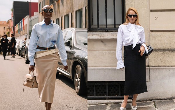 Chân váy bút chì trở lại đường đua thời trang mùa thu Chân váy bút chì trở lại đường đua thời trang mùa thu