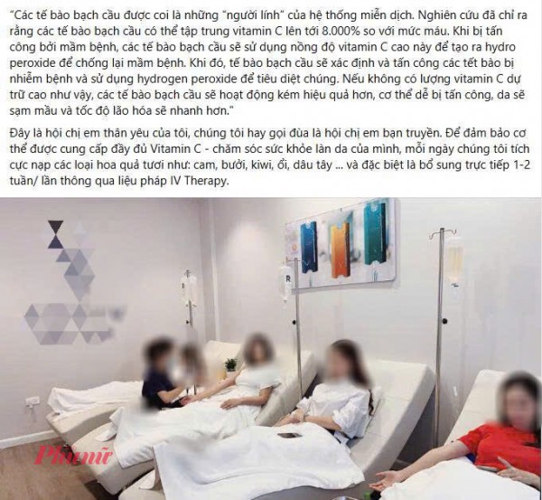 Có nên truyền và điện di vitamin C làm đẹp da?