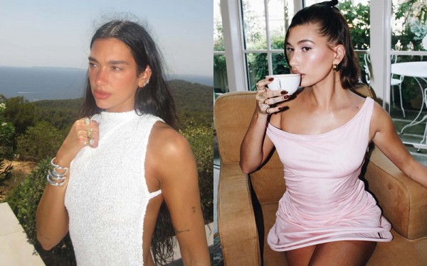 Dua Lipa, Hailey Bieber lăng xê xu hướng nhẫn ngón út