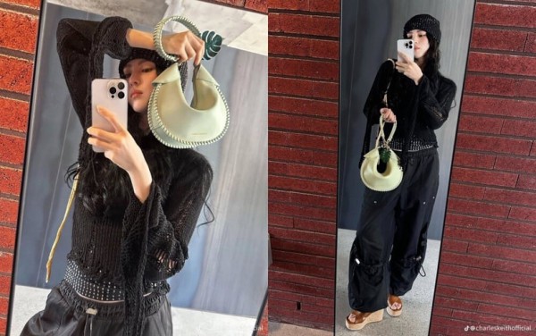 Han So Hee phối túi xách bình dân trông như hàng hiệu Han So Hee phối túi xách bình dân trông như hàng hiệu