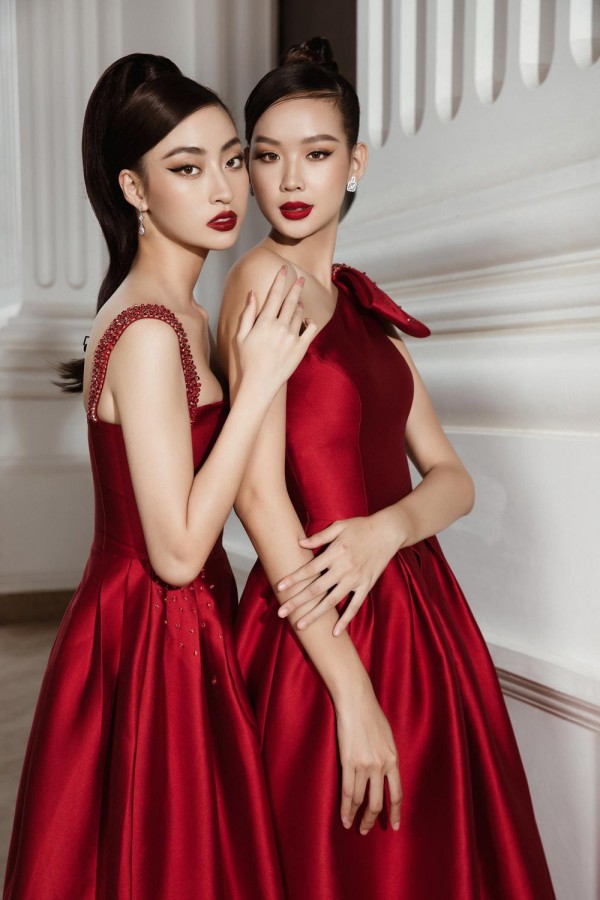 Hoa hậu Lương Thùy Linh bỗng "trở nên nhỏ bé" bên thí sinh cao nhất Miss World Vietnam 2022