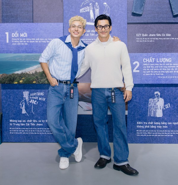 Jun Phạm, Thiên Minh phối quần jeans trẻ trung, lịch lãm