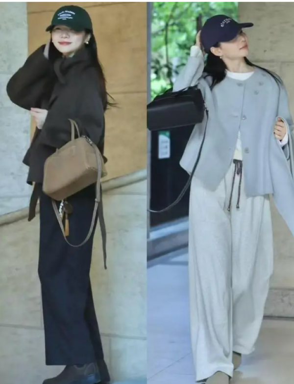 Mùa đông năm nay, xu hướng áo khoác ngắn phối quần ống rộng lên ngôi