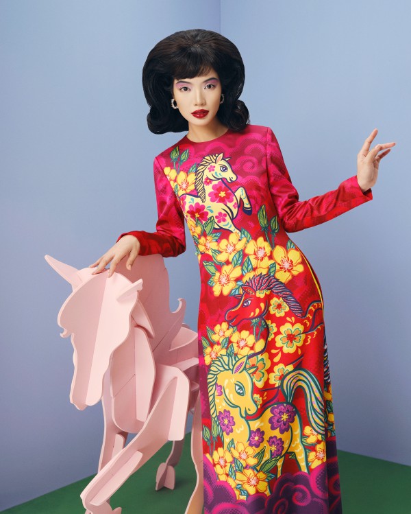 NTK Thủy Nguyễn và hành trình làm mới áo dài tết bằng ngôn ngữ nghệ thuật